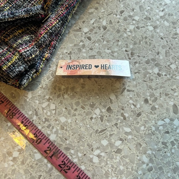 NWT Inspired Hearts Large Multicolor Tweed Academia/Career Wear Dress - Picture 4 of 9